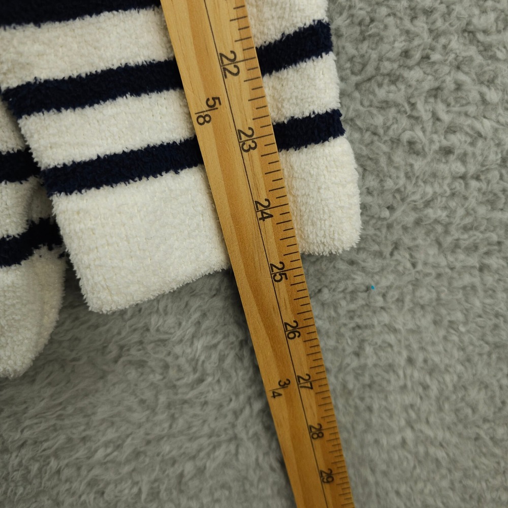 Joules Sweater Womens 12 White Pink Blue Striped Seaham Chenille Fleece Jumper - Picture 10 of 14